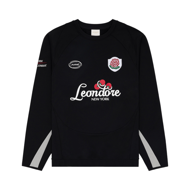 Aimé Leon Dore Team Leon Performance Crewneck Sweatshirt "Jet Black"