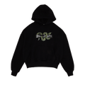 Palm Angels Snake Zip Box Logo Hoodie "Black/Green"