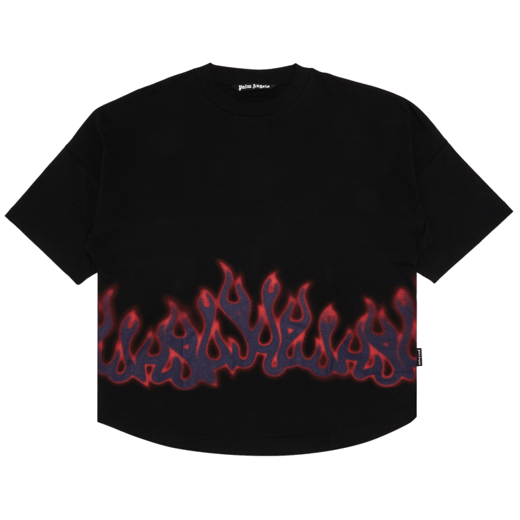 Palm Angels Flames Over Tee "Black/Multicolor"