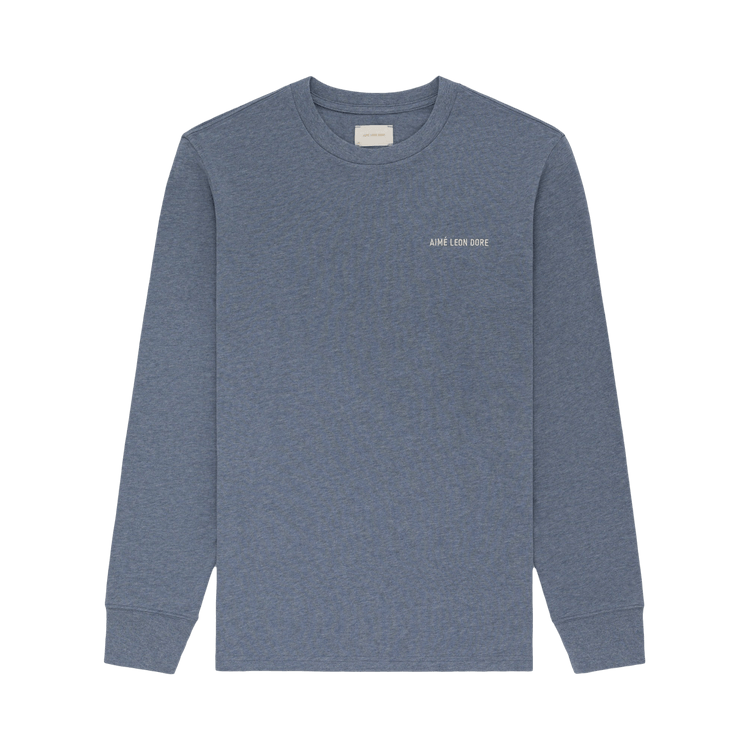 Aimé Leon Dore Melange Uniform Long-Sleeve Tee "Blue Melange"