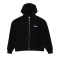 Kenzo Weave Embroidered Boxy Full Zip Hoodie "Black"