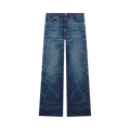 Kenzo Turn Up Wide Fit Jeans "Stone Bleached Dirty Blue Denim"