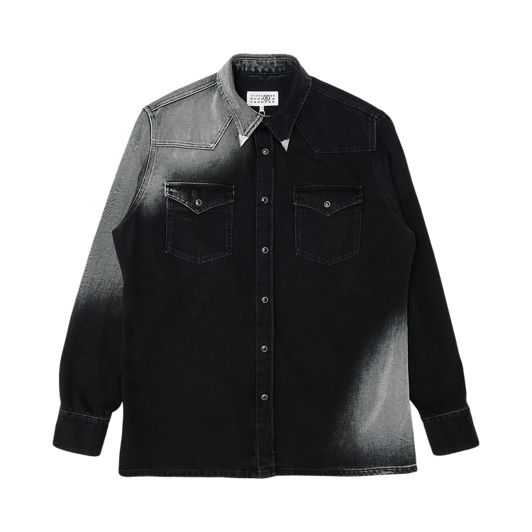 MM6 Maison Margiela Long-Sleeve Shirt "Black"