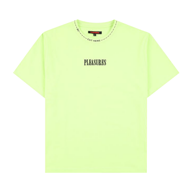 Pleasures Cut Here Heavyweight Shirt "Lime"
