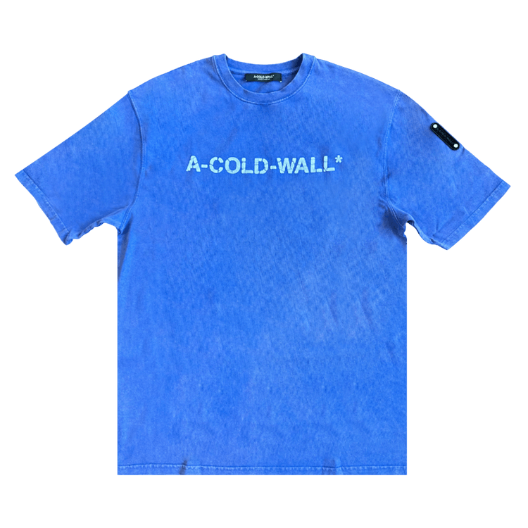 A-Cold-Wall* Overdye Logo T-Shirt "Volt Blue"