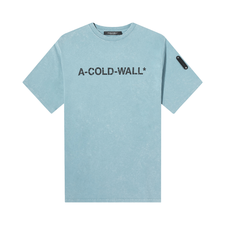 A-Cold-Wall* Overdye Logo T-Shirt "Faded Teal"