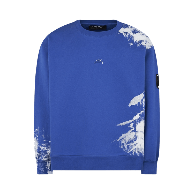 A-Cold-Wall* Brushstroke Crewneck Sweatshirt "Volt Blue"