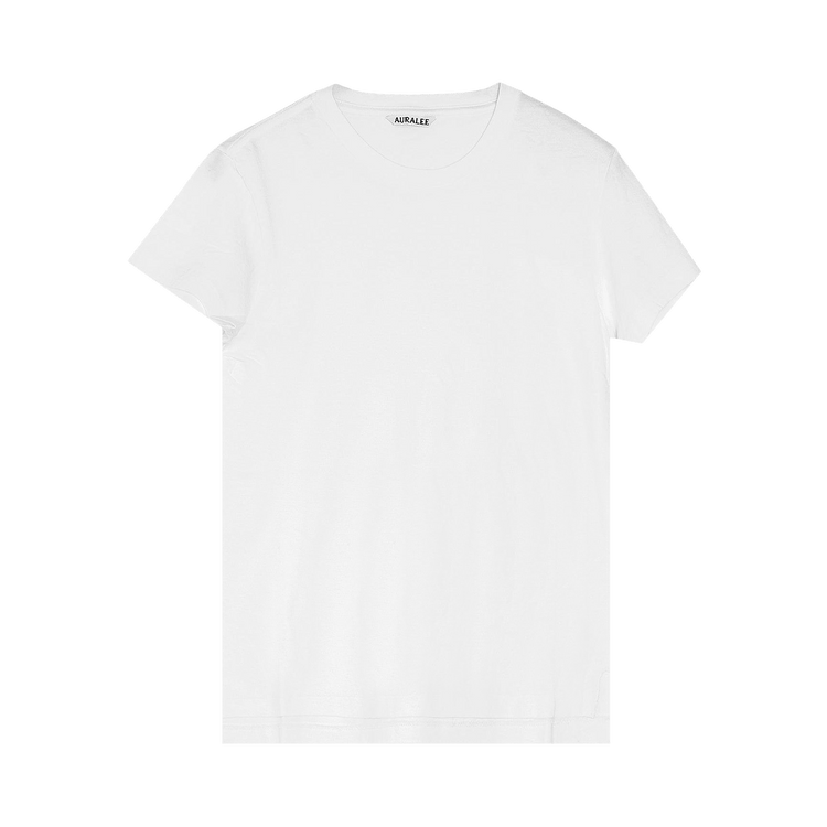 Auralee Seamless Crewneck Tee "White"