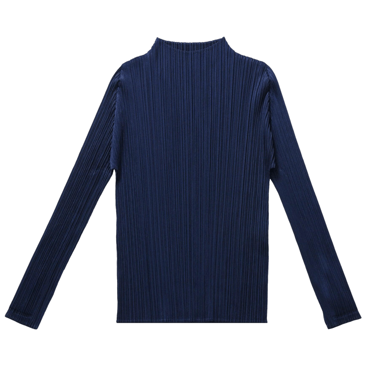 Pleats Please Issey Miyake MC February Shirt "Navy"