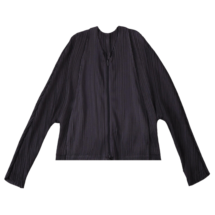 Pleats Please Issey Miyake Lantern January Blouson "Blue Black"