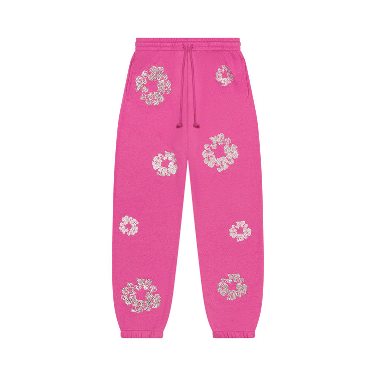 Denim Tears Cashmere Swarovski Cotton Wreath Sweatpants "Pink"