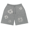 Denim Tears Cashmere Swarovski Cotton Wreath Shorts "Grey"