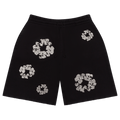 Denim Tears Cashmere Swarovski Cotton Wreath Shorts "Black"