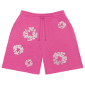 Denim Tears Cashmere Swarovski Cotton Wreath Shorts "Pink"