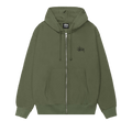 Stussy Basic Zip Hoodie "Olive"