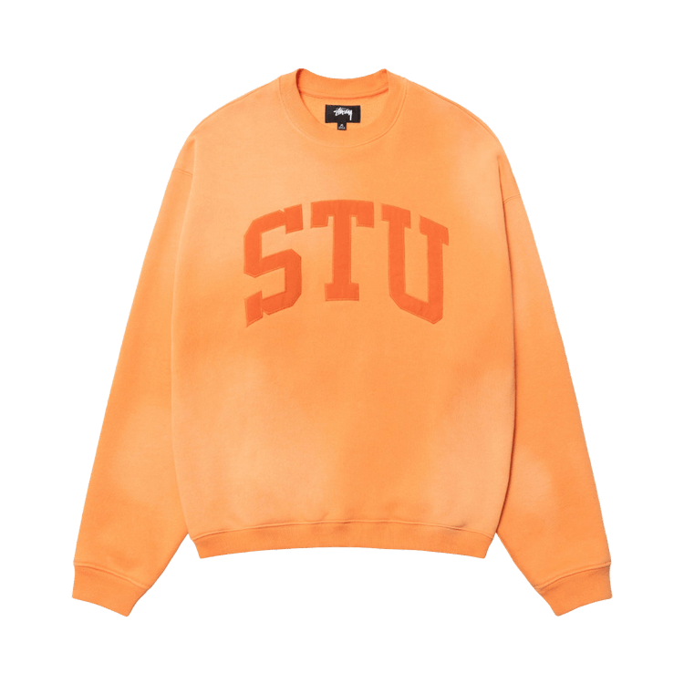 Stussy Stu Appliqué Crew "Orange"