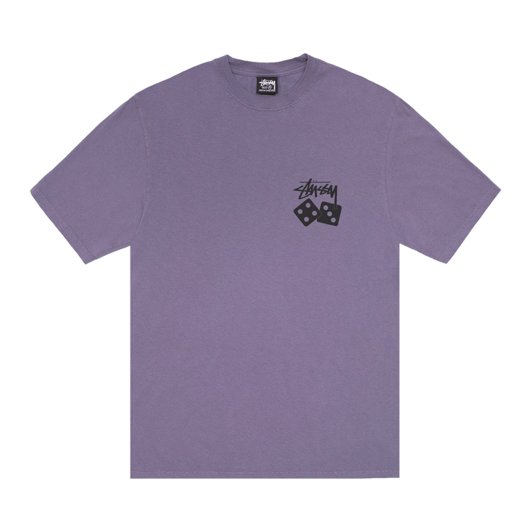 Stussy Dice Tee Pigment Dyed "Grape"