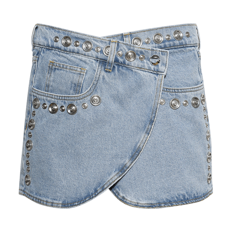 Coperni Studded Denim Mini Skirt "Blue"