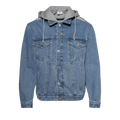 Vetements Deconstructed Hooded Denim Jacket "Mid Blue"