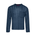The Elder Statesman Drop Needle Pocket Racing Crew "Sea Blue"