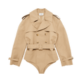 Coperni Trench Coat Bodysuit "Beige"