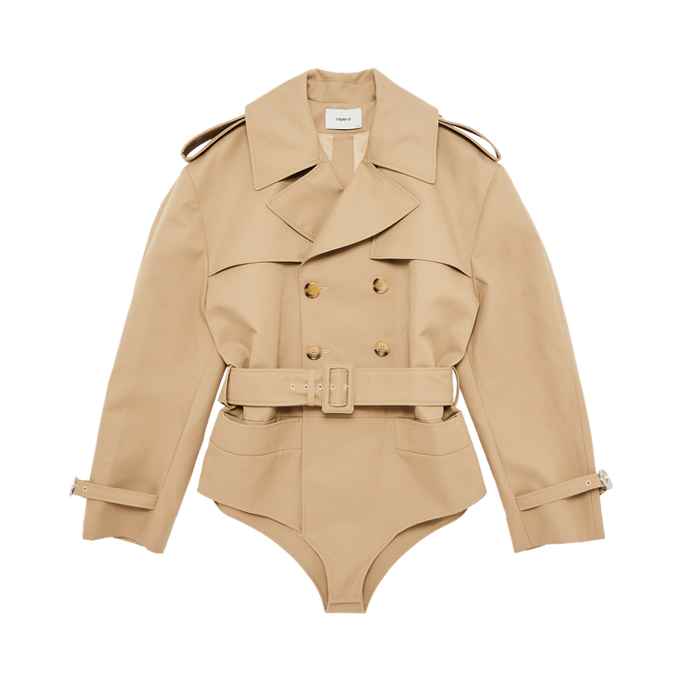 Coperni Trench Coat Bodysuit "Beige"