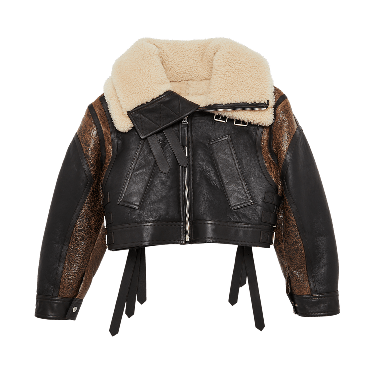 Jean Paul Gaultier Petit Grand Shearling Jacket "Vintage Brown"