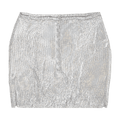 Rabanne Mesh Mini Skirt "Silver"