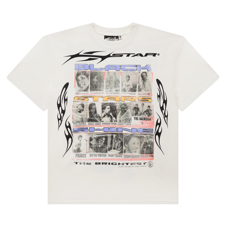 Hellstar Black Stars T-Shirt "White"