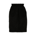 Simone Rocha Gathered Ruffle Waist Tulip Skirt "Black"