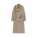 Auralee Wool Trench Coat "Khaki Beige"