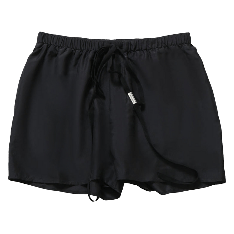 Ann Demeulemeester Washed Silk Boxer Shorts "Black"