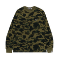 BAPE 1st Camo One Point Long-Sleeve Tee "Green"