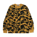 BAPE 1st Camo One Point Long-Sleeve Tee "Yellow"