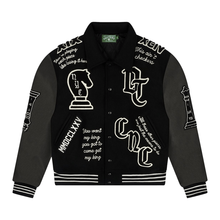 Denim Tears Grandmaster Varsity Jacket "Black"