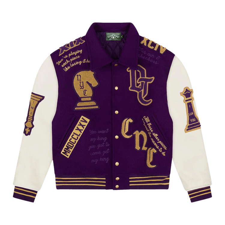 Denim Tears Grandmaster Varsity Jacket "Purple"
