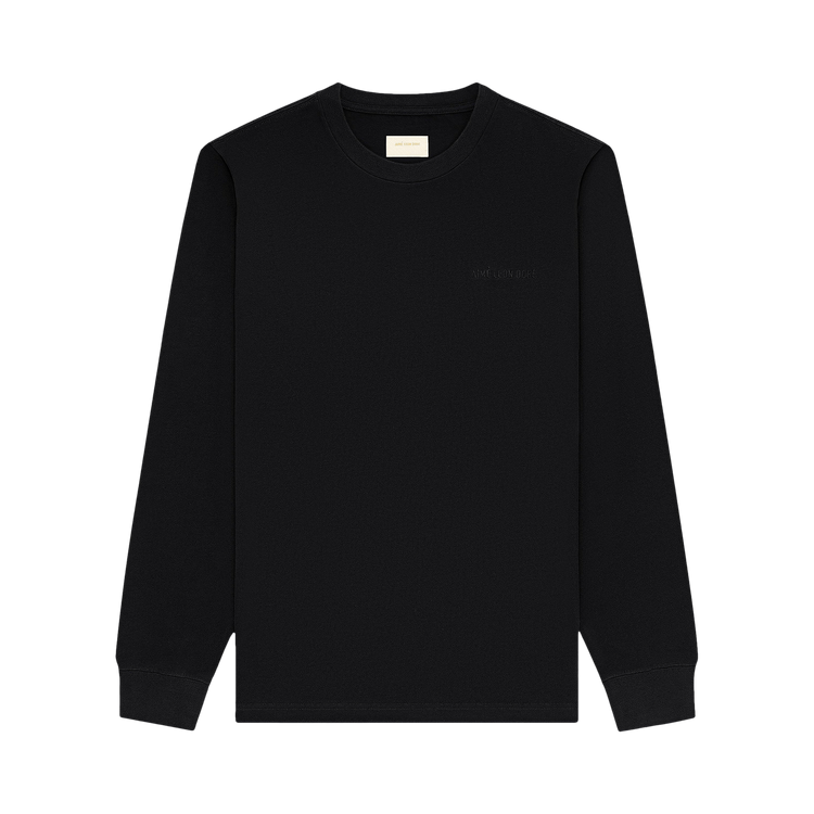 Aimé Leon Dore Long-Sleeve Tonal Logo Tee "Jet Black"