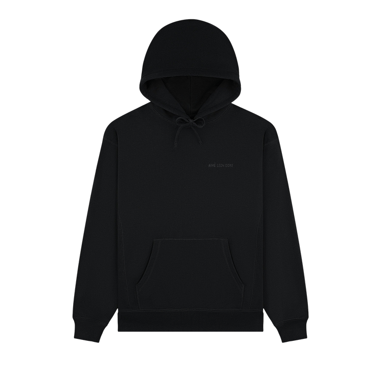Aimé Leon Dore Tonal Logo Hoodie "Jet Black"