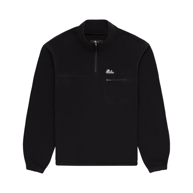Aimé Leon Dore Unisphere Quarter Zip Fleece Pullover "Jet Black"