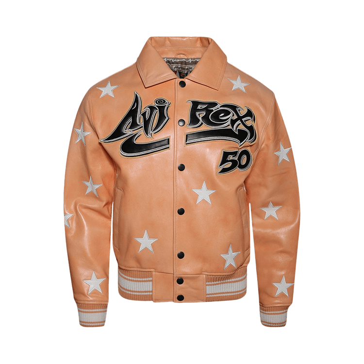 Hellstar A2 Leather Jacket "Orange"