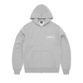 Corteiz Island Puff Print Zip Hoodie "Heather Grey"