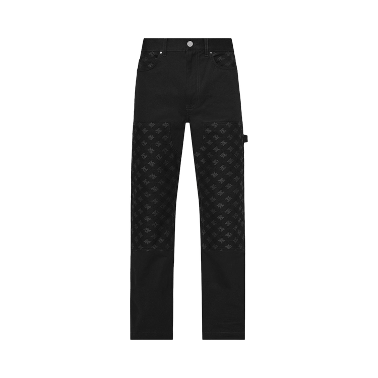 Amiri Monogram Straight-Leg Jeans "Black"