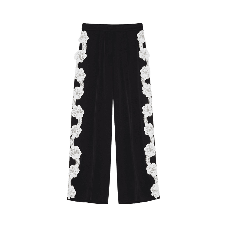 Jil Sander Embroidered Trouser "Black"