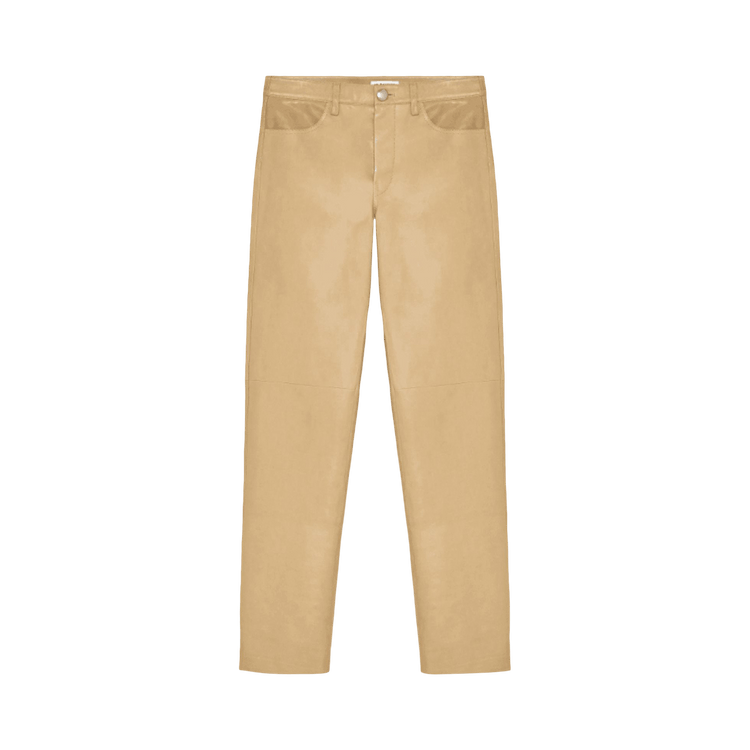 Jil Sander Leather Trousers "Beaver"