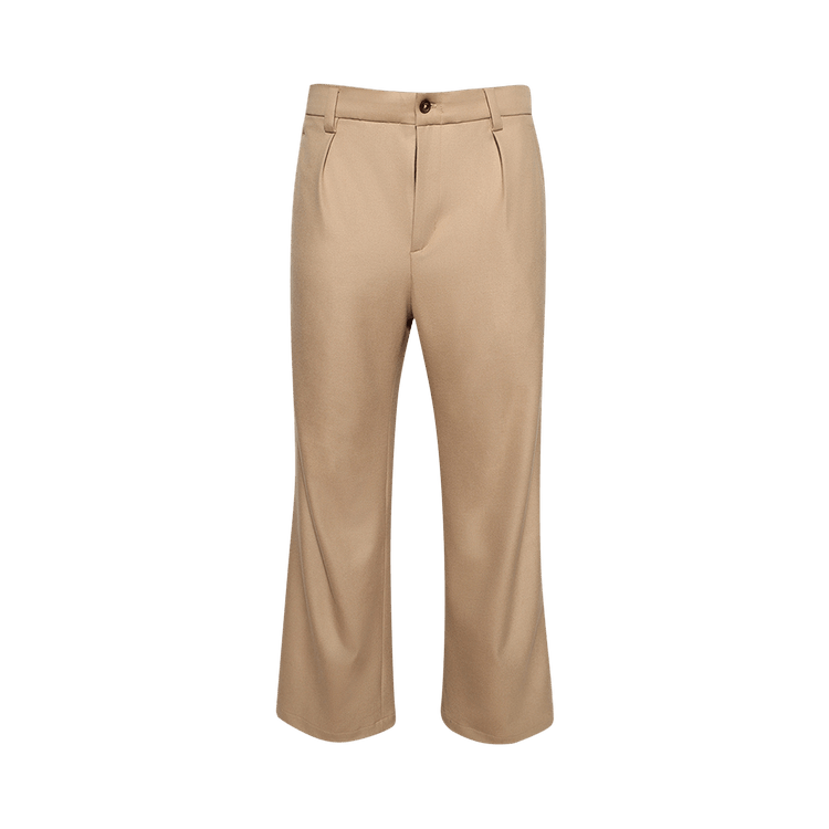 Nahmias Pleated Trousers "Sand Tropical Wool"