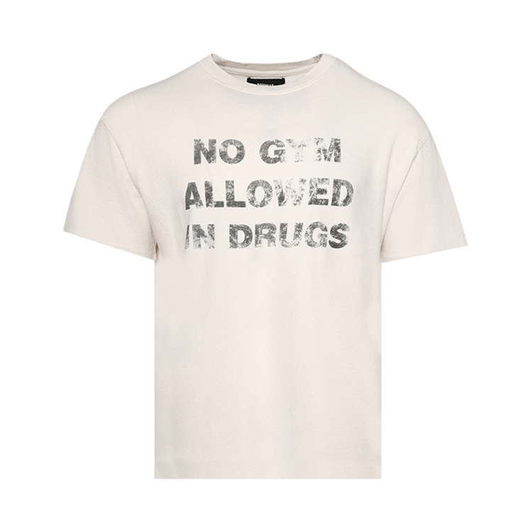 Nahmias No Gym Allowed Boxy T-Shirt "Egg White"