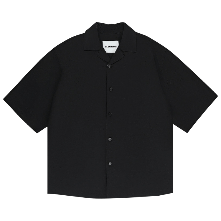 Jil Sander Poplin Short-Sleeve Shirt "Black"