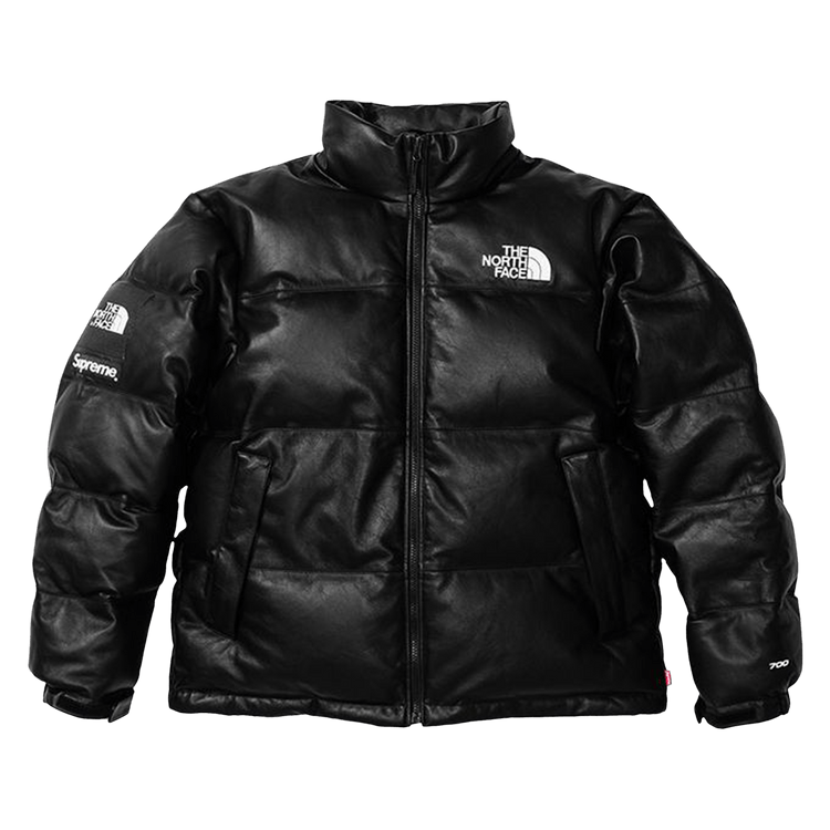 Supreme x The North Face Leather Nuptse Jacket "Black"