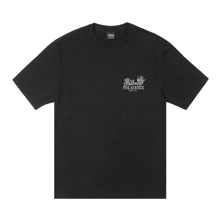 Stussy Pool Service Tee Pigment Dyed "Black"