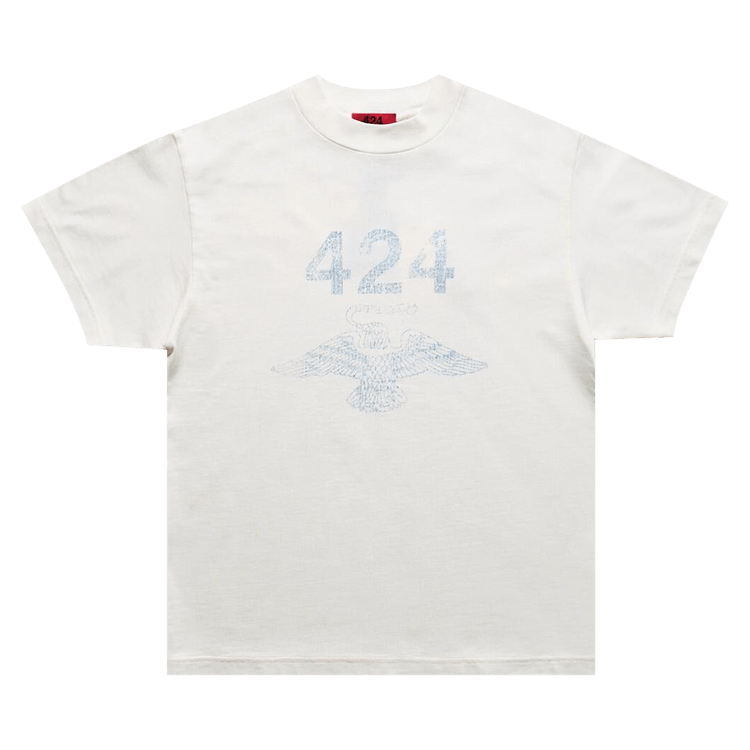 424 Military Logo Tee "White"